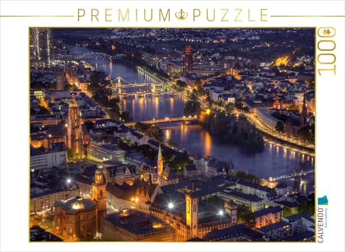 CALVENDO Puzzle Frankfurt/Main - Fluß Main | 1000 Teile Lege-Größe 64 x 48 cm Foto-Puzzle für glückliche Stunden
