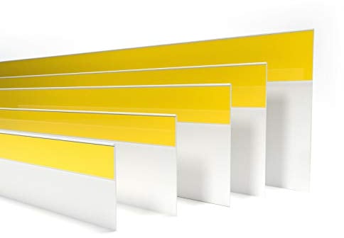 DQ-PP Bande de Masquage de Fenêtre | Longueur 10m | Largeur 60mm | Epaisseur 1,5mm | Blanc | auto-adhésif cacher | l'imperfection rebord