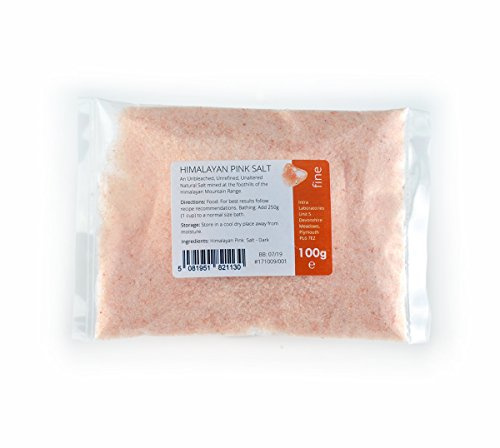 Himalayan Pink Salt Fine Grade 100g - Natural & Unrefined Pink Salt from the Himalayas