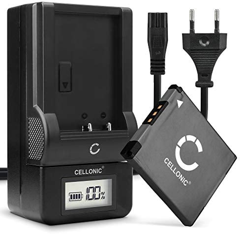 CELLONIC, Akku für Kamera kompatibel mit Canon PowerShot IXUS 185, 285 HS, NB-11L (3.7V, 600mAh) + Ladegerät