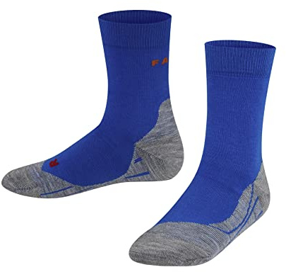 FALKE Unisex Kinder RU4 Laufsocken schnelltrocknende atmungsaktive nachhaltige Baumwolle Funktionsmaterial mittelstarke Polsterung antiblasen vegan zum Sport Jogging Running 1 Paar