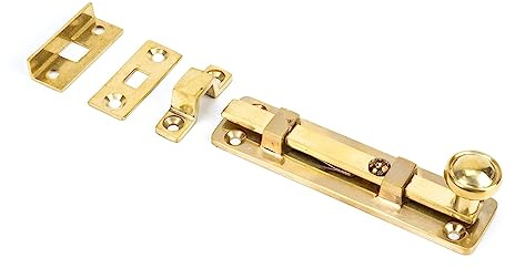 From The Anvil Polished Brass 4 Inch Universal Bolt