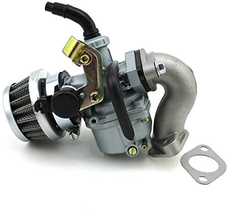 Crewell Vergaser,PZ19 mit Luftfilter und Ansaugrohr, 19 mm Kabelchoke, Vergaser Stromerzeuger für Geländefahrzeuge der Marken,50 bis 110 cc