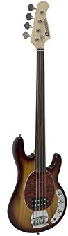 Dimavery Mm-501 E-Bass, Bundlos, Tabak, gold, 44655