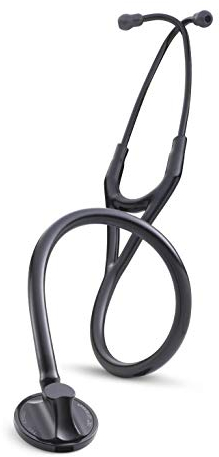 3M™ Littmann® Master Cardiology™ Stethoskop mit Kostenlos Lasergravur (Schwarz - Mattschwarz 2161)
