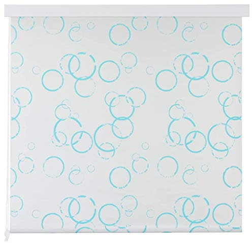 Tidyard Tenda a Rullo per Doccia 120 x 240 cm con Motivo a Bolle, Resistente all'Acqua, Asciugatura Rapida, Design Semplice