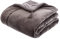 Atmosphera - Steppdecke Sonia aus Samt - grau 80 × 180 cm - Grau