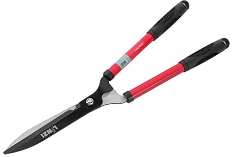 LINZI Hedge Shears 640mm with 260mm Extra Long Steel Blade Garden Manual Hedge Clippers Trimmers for Trimming Borders, Topiaries Boxwood, and Decorative Grasses (Budget Range) 651212