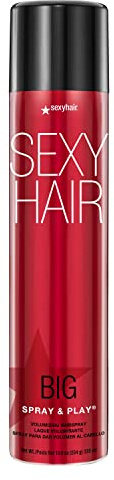 SexyHair Big Spray & Play Volumizing Hairspray | Hold and Shine | Up to 72 Hour Humidity Resistance | All Hair Types