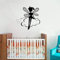Märchen Wandtattoos Elf Entfernbare Vinyl Wandaufkleber Mädchen Raumdekoration Kinderzimmer Nachttisch Poster Kindergarten Wanddekoration 58X57Cm