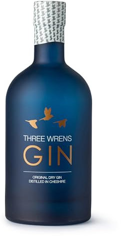 Three Wrens Gin – Original Dry Gin 70cl | (ABV 42% Alcohol) - Premium Small Batch London Dry Gin, Made with Fresh Juniper Berries, Lemon Balm, Magnolia & Apple Mint, Saffron and Vanilla Botanicals