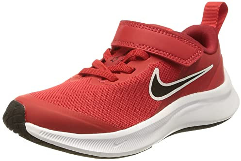 Nike Star Runner 3, Scarpe da Ginnastica Unisex-Bambini, University Red/Black-Gym Red-White, 28 EU