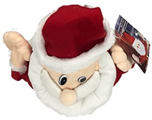 Bewegliche Weihnachtsmütze, Singende und tanzende Nikolausmütze,Weihnachtsplüsch Weihnachtsmann Mütze Kostüm Weihnachtsschmuck