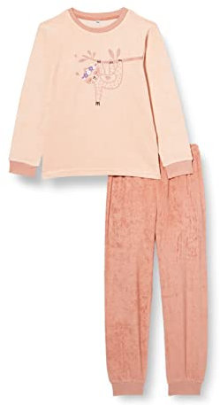 Playshoes Unisex Kinder Frottee Schlafanzug Zweiteilig Pyjama-Set, Faultier, 128 EU
