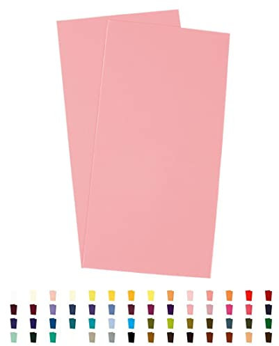 Sandras-Bastelladen 2er Set Kerzen Verzierwachsplatten - 200 x 100 x 0,5mm Rosa