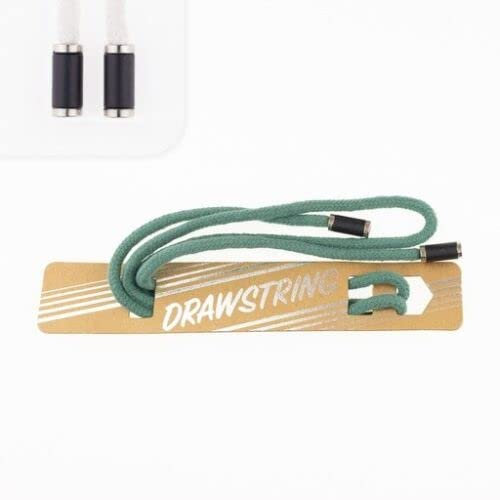 Hoodie Kordel Sweatshirtkordel Drawstring Baumwollkordel mit Kordelende (Altgrün)