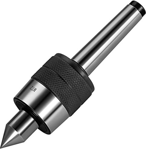 Eumtenr Heavy Duty MT2 Live Center, MT2 Precision Rotary Live Revolving Milling Center Taper Metal Work Lathe Tool for High Speed Turning, Lathe Medium Duty CNC Work EUMT20036