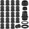 Zocipro 20Pcs Pressacavo M20, Regolabile IP68 6-12mm Connettori Impermeabili, Pressacavi Elettrici Impermeabile Nero per Esterno, Giardino, Scatola di Derivazione