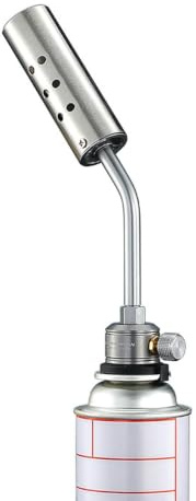 Campingmoon Butane Gas Torch High Power Kitchen Blow Torch for Cooking Flame Adjustable Gas Torch for Outdoor Charcoal Starter BBQ, Baking, Brulee