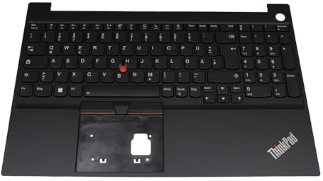 Lenovo 5M11C43773 Original Tastatur inkl. Topcase DE (deutsch) schwarz/schwarz mit Backlight und Mouse-Stick für ThinkPad E15 Gen 3 (20YG/20YH/20YJ/20YK)