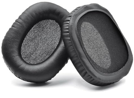 Electra V2 Ersatz-Ohrpolster aus Proteinleder, Ersatzteil, kompatibel mit Razer Electra V2 7.1 Gaming-Headsets (schwarz)