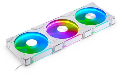 Phanteks D30 PWM Regular Airflow, D-RGB Lüfter, 3er Pack - 140mm, weiß