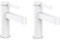 HANSGROHE Mitigeur de lavabo 110 avec tirette et vidage blanc mat Finoris