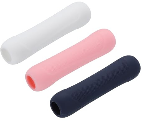 QUARKZMAN 3er Set Stiftgriff Silikonhülle, ergonomisches Design, Halter für Stylus Pens der 1. und 2. Generation, weiß blau pink