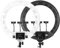 YIDOBLO 22 Zoll 100W LED-Ringlampe Licht Kits:Handtasche,Infrarot-Fernbedienung und 3 Basen der Handy-Halterung,für Make-up Portrait Selfie YouTube Beleuchtung (ohne Stativ)