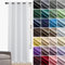 JRUI Rideau Occultant Lot de 1 à Oeillets, Rideau Thermique, Rideau Fenetre, Rideau Opaque, Rideau Anti Bruit, Voilages IntéRieurs, pour Chambre Salon Balcon, 200 x 240cm (L x H) Blanc, NGJM001