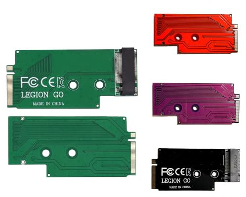 For legion go 2242 to 2280 Nvme Adapter Card SSD Memory Card Adapter Transfer Board (Purple)