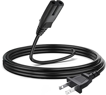 2 Zinken AC Netzkabel Stecker für ONN. 100008734 100008736, ONN TV, JBL PartyBox 100 110 200 300 1000 310 710 1000 On-The-Go Lautsprecher, ION Game Day Party Lautsprecher Ladegerät Laden JBL Soundbar
