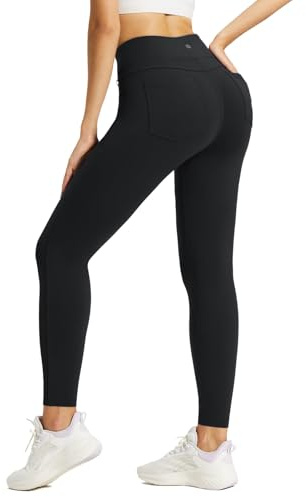 baleaf Fleece gefütterte Leggings Frauen thermische warme hohe Taille Tummy Control Workout Laufhosen mit Taschen Jeggings
