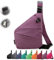 Anti Diebstahl Tasche, Anti Diebstahl UmhäNgetasche, Tasche, Diebstahlsichere Reisetasche (Lila,Linke Schulter)