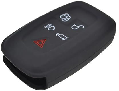 XEBRAD Silicone Car Key Case Cover Keyless Remote Fob Shell, for Land Rover, for Discovery 4, Range Rover, Sport, Vouge 2009-2012 car key shell