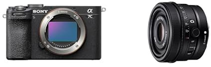 Sony Alpha 7C II | Spiegellose Vollformatkamera mit SEL50F25G (kompakt, 33 MP, Echtzeit-Autofokus, 10 BPS, 4K Video, neigbarer LCD-Touchscreen) Schwarz