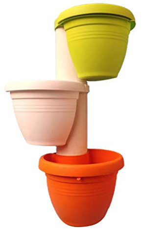 POPETPOP 3stücke Teiliges -blumentöpfe Für Regenrinnen Hängende Pflanzgefäße Für Balkon Garten Und Innenräume Zur Dekoration Von Pflanzen Und Blumen Farbe Zufällig
