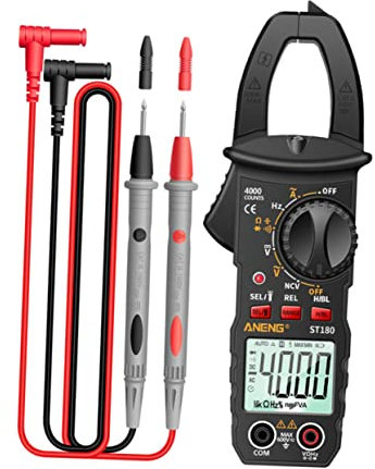 DOITOOL Clamp Multimeter Handheld Multimeter Adapter USB Voltage Watt Power Energy Monitor Kit Multi Meter Outlet Capacity Volt Meter Automotive Voltmeter Home Multimeter Electronic Black