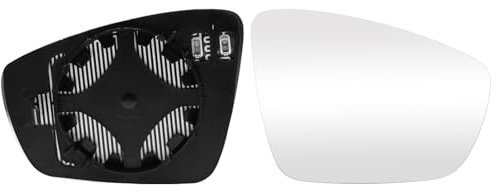 TTCR-II Ersatzspiegel Kompatibel mit VW Polo/UP Spiegelglas, Polo 6R 6C 2009-2016/UP 121 122 BL1 BL2 2017+ Spiegelglas Beheizbar, Beifahrerseite Ersatz Spiegelglas VW UP Außenspiegel Glas-Rechts