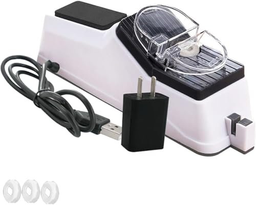 Surudoisharp Pro Electric Knife Sharpener,Knife Sharpener Electric,Quick Sharpening & Polishing for Kitchen Knives, Automatic Sharpener with Protective Cover