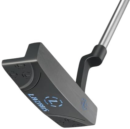 LAZRUS Premium Golf Putter for Men and Women with Head Cover - Easy Alignment and Ball Control for Better Putting - Right and Left Handed Golf Club Mallet Or Blade Putter (Black, Blade, Right)
