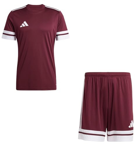 adidas Herren Set Trikot + Hose Squadra 25 Team Maroon2/White S
