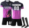 Générique DIY Maillots et Ensembles et Enfants de Football Strips Personnalisés Maillots de Soccer 25 26 Home Away avec Nom et Numéro T-Shirt de Spéciale Football Gifts pour Adultes et Enfants