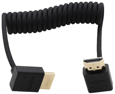 HangTon Cavo HDMI 8K 4K per PC TV PS5 Xbox, ATOMOS Ninja V Shinobi, Sony A9III A7RV A7M4 FX3 FX30 FX6, Canon C80 C70 R1 R5 Mark II, Panasonic BGH1 S5IIX S1RII G9M2 GH5II, intrecciato a spirale