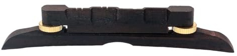 Adjustable height mandolin bridge simplified string action adjustment with ebony guitar bridge with two knobs