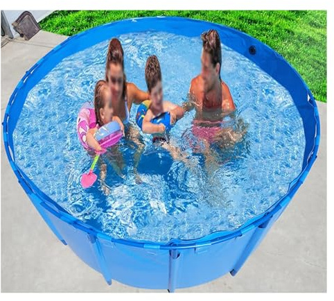 Aquarium-Poolteich, PVC-verdickter Fischteich, Einfach Zu Montierender, Großer, Runder Metallrahmen-Aufstellpool Für Fischzuchtteich(12208L/3225GAL-3.6X1.2M(D X H))