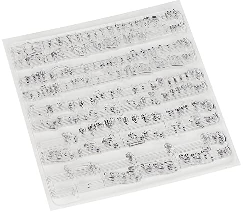 Depisuta Klarer, Transparenter Stempel mit Fantastischem Design für Selbstgemachte Fotoalben und Grußkarten, Repositionierbarer Stempel Zum Basteln, Thermoplastischer Gummi, 9,9 Cm