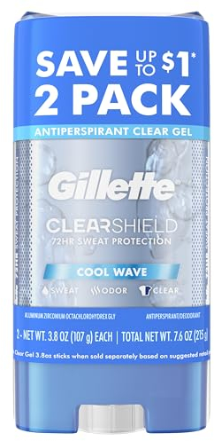 Clear Gel Cool Wave Antiperspirant and Deodorant 2 count 3.8 oz