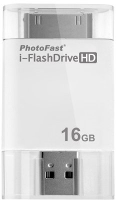 Kentron I-FlashDrive HD USB-Dongle für IOS/iPhone/iPod/iPad – 16 gb-White