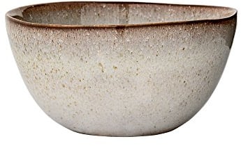 Bloomingville Schale Sandrine, grau, Keramik, 15 x 8 cm (Ø/H)